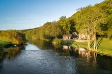 Up stream Hampshire Avon River at Undercastle Cottage