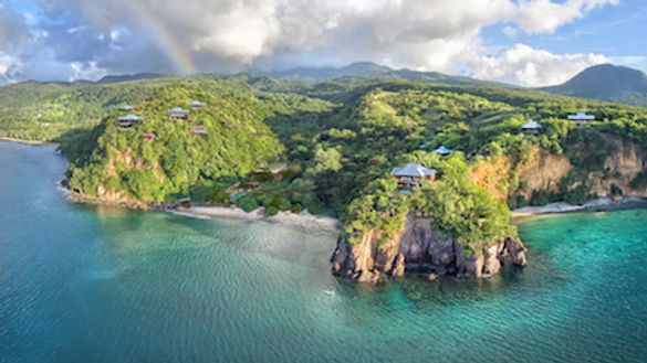 Resort overview including new Clifftop Estates at Secret Bay Resort overview including new Clifftop Estates at Secret Bay