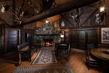 Lodge interior, O.T.O. Ranch, Montana