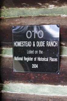 The O.T.O. Ranch, Montana is listed on the National Register of Historic Places