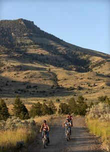 Fat tire biking, O.T.O. Ranch, Montana