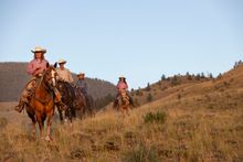 Trail ride, O.T.O. Ranch, Montana