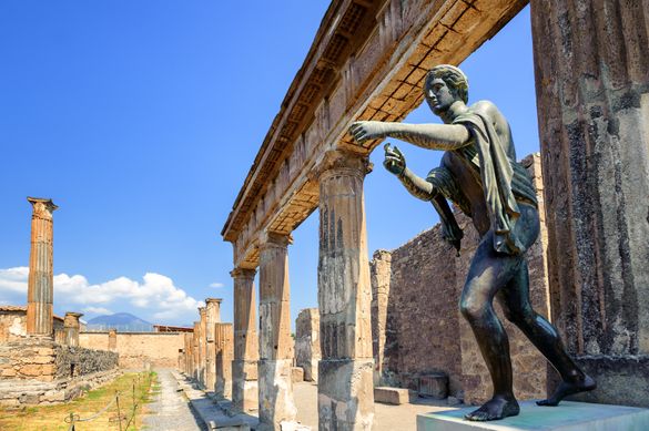 Apollo statue in Pompeii, Italy