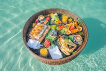 A delicious insta-worthy floating breakfast at Sheraton Grand Mirage Resort, Port Douglas 