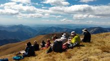 Picnic lunch in the Maritime Alps