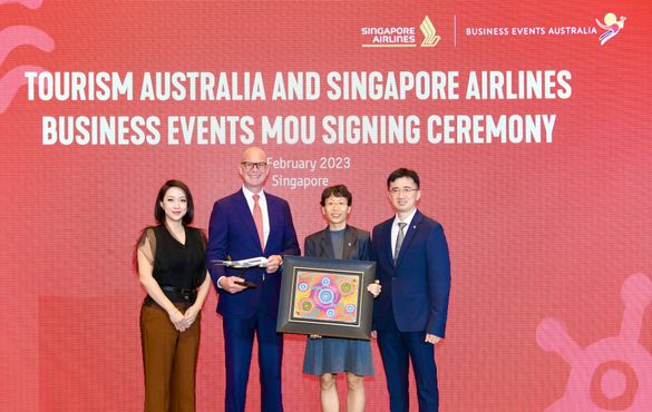 Andrew Hogg, Executive General Manager Eastern Markets and Aviation, Tourism Australia (Second from left) Andrew Hogg, Executive General Manager Eastern Markets and Aviation, Tourism Australia (Second from left)