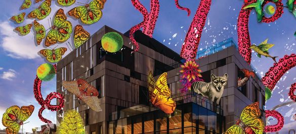 Illustration of The Theatre Royal for Ten Days on the Island's Festival Hub at The Hedberg