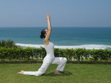Yoga by the seaside at The Leela Kovalam
