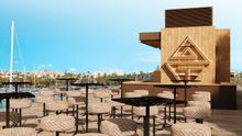 CGI visualisation of brand new rooftop bar Tree House