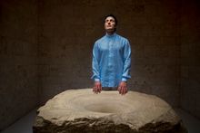 Sandstone sculpture by Anish Kapoor 