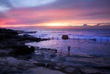A sunrise swim at Mahon Ocean Pool, Maroubra