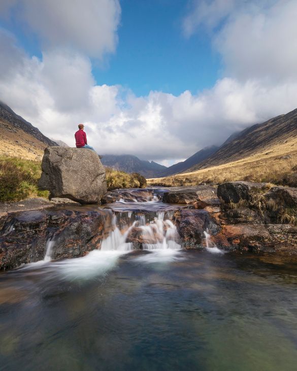 Glen Rosa is a glen near Goatfell on the Isle of Arran in the Firth of Clyde