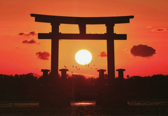 Sunset Through Benten Island’s Torii Sunset Through Benten Island’s Torii
