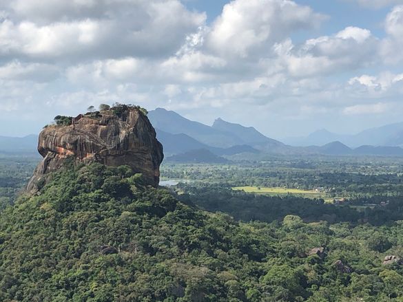 View of Sigiriya Rock from Pidurangala Rock, Sri Lanka