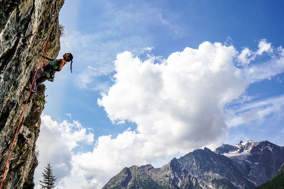 Climbing in Serre Chevalier. Credit David Gouel
