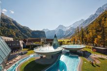 Outdoor Spa Area at Aqua Dome 