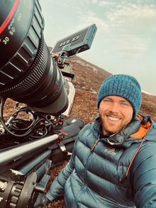 James Stevens behind the camera