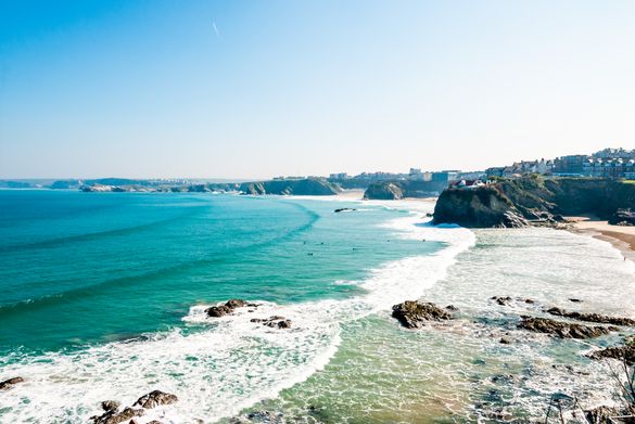 Newquay - Overlooking Towan beach