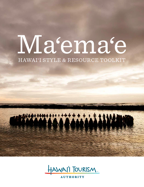 Hawai‘i Tourism Authority Ma‘ema‘e Toolkit