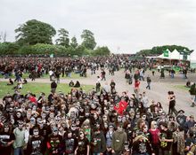 Since 2003 the British rock festival has hosted some of the genre’s biggest international names, at the Donington Park motorsport circuit in Leicestershire. In 2008, Kiss headlined the main stage. Known for their distinctive black-and-white facial make-up