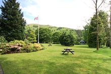 Garden setting at Wordsworth Hotel, Grasmere