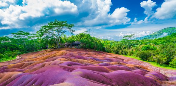 Seven Coloured Earth dunes in Mauritius, part of Newmarket Holidays' new On Safari Tour Seven Coloured Earth dunes in Mauritius, part of Newmarket Holidays' new On Safari Tour