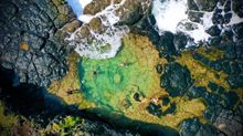 A rock pool in Mauritius, part of Newmarket Holidays' new On Safari Tour