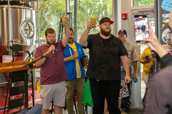 On May 18, 2023, representatives from Visit Myrtle Beach and craft breweries from across South Carolina’s Grand Strand gathered at the Grand Strand Brewing Company in Myrtle Beach to celebrate the launch of the Myrtle Beach Beer Trail. 