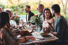 Outdoor dinning at Quinta Camarena