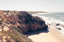 Hiking at the fisherman´s trail during the Not So Serious Retreat