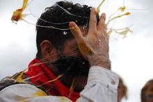 The World Egg Throwing Championship. Photo: Gail Deptford
