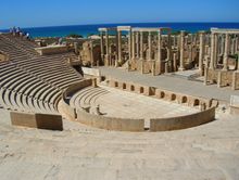 The amphitheatre at Sabratha (once earmarked for one of The Beatles final gigs)
