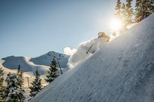 Skiing Whistler at Golden Hour