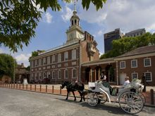 A centerpiece of Independence National Historical Park in Historic Philadelphia is Independence Hall.