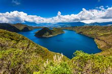 Crater of the Cotacachi Volcano