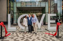Kendra James, Ryan Williams, and Barry Biggar at Fashion District Philadelphia