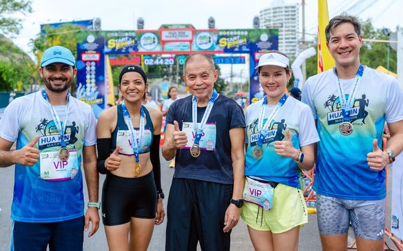 Seen in photo (from left) - Vikas Saroha; multi-Guinness World Record ultramarathon champion Sufiya Sufi; Chairman of Chiva-Som and President of Preserve Hua Hin, Krip Rojanastien; celebrated Thai singer Ratha Pho-ngam; and triathlete Tulyatep Uawithya. Seen in photo (from left) - Vikas Saroha; multi-Guinness World Record ultramarathon champion Sufiya Sufi; Chairman of Chiva-Som and President of Preserve Hua Hin, Krip Rojanastien; celebrated Thai singer Ratha Pho-ngam; and triathlete Tulyatep Uawithya.