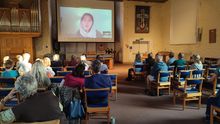 Fatima providing a group virtual tour for Beyond Borders Totnes & District (UK)