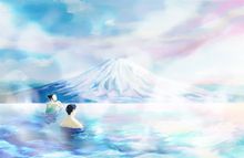 [HOSHINOYA Lodge Niseko] Onsen Pool Illustration