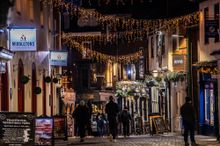 Christmas lights in Timber Hill, Norwich