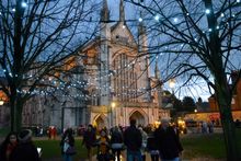 Winchester Cathedral at Christmas