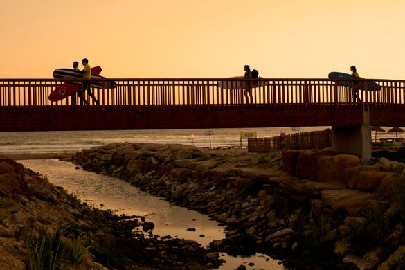 Surfers at Ericeira World Surfing Reserve