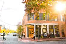 Fall in Columbus, Ohio's German Village neighborhood
