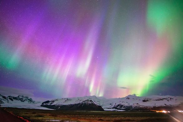 Northern Lights at Skaftafell, Iceland