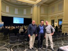 Jeff Gillies, Mark Fifield & Ian Morris at Coral Expeditions Roadshow event