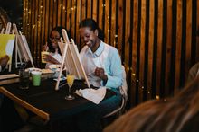 Artists at Sip & Paint