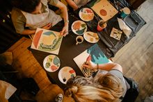 Artists at Sip & Paint