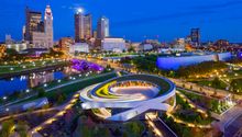 Downtown Columbus featuring the National Veterans Memorial and Museum.jpg