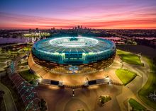 Matlidas playing at Optus Stadium