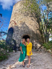 Gabriella and Isabella Howell who run The Great House Antigua